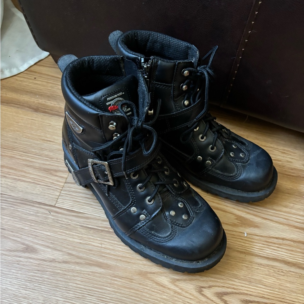 Milwaukee Men’s Motorcycle Throttle Road Captain Leather Boots 12